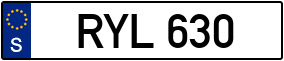 Trailer License Plate